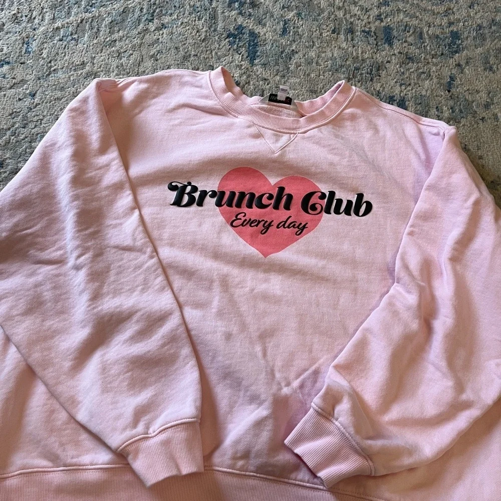 Wildfox Graphic Sweatshirt Brunch Club Every day large - Picture 7 of 7